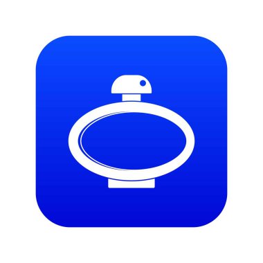 Parfüm şişesi simgesi dijital mavi