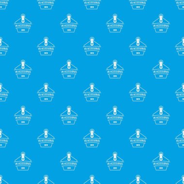 VR desen vektör kesintisiz mavi