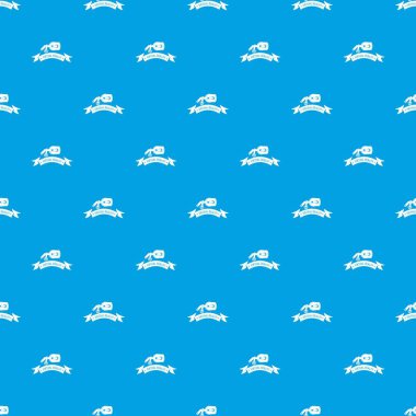 Cyber gözlük desen vektör kesintisiz mavi