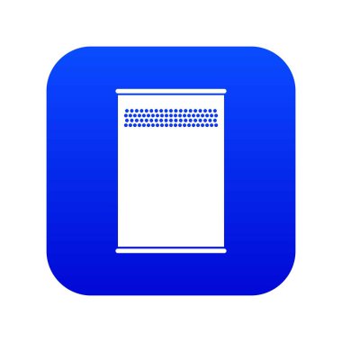 Çöp kutu simgesi dijital mavi