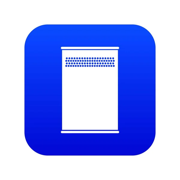 Papelera puede icono digital azul — Archivo Imágenes Vectoriales