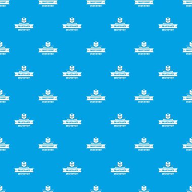 Robot akıllı desen vektör kesintisiz mavi