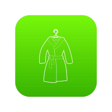 Bornoz yeşil simge vektör