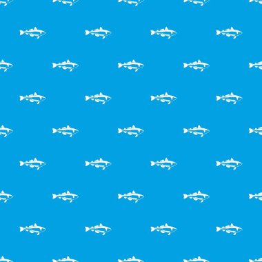 Deniz balık desen vektör kesintisiz mavi