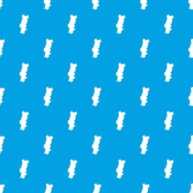 Portekiz harita desen vektör kesintisiz mavi