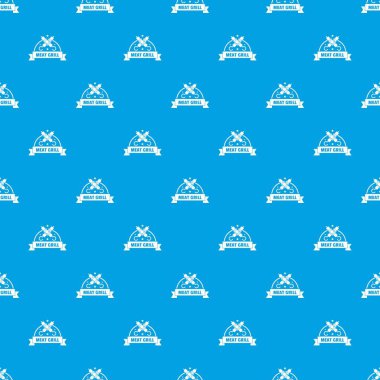 Et ızgara desen vektör dikişsiz mavi