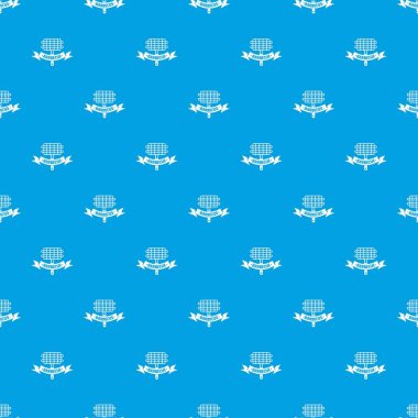 Barbekü piknik desen vektör kesintisiz mavi