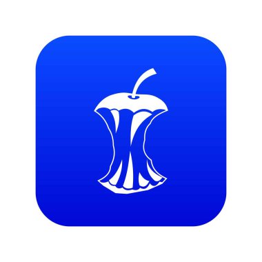 Apple core simgesi dijital mavi