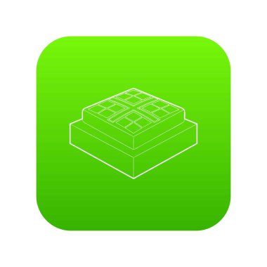 Beyzbol temel simge yeşil vektör