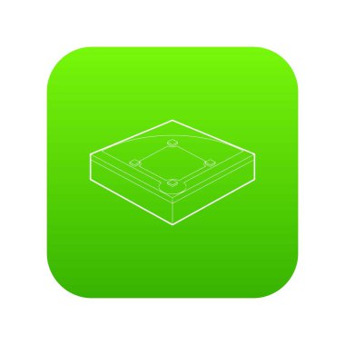 Beyzbol alan yeşil simge vektör