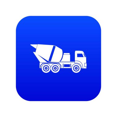 Bina Mikser beton simgesi dijital mavi