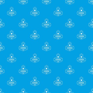 Pişirme desen vektör kesintisiz mavi