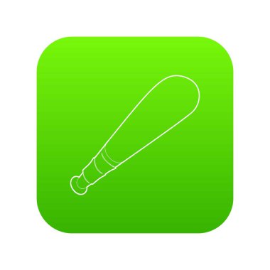 Beyzbol sopası yeşil simge vektör