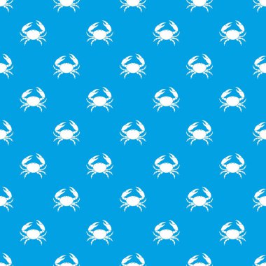 Yengeç desen vektör kesintisiz mavi