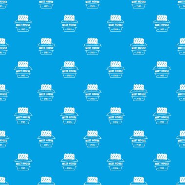 Et evi desen vektör kesintisiz mavi