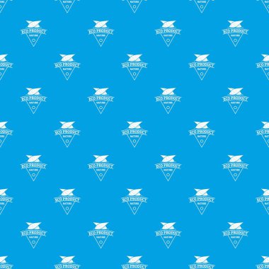 Eko ürün desen vektör kesintisiz mavi