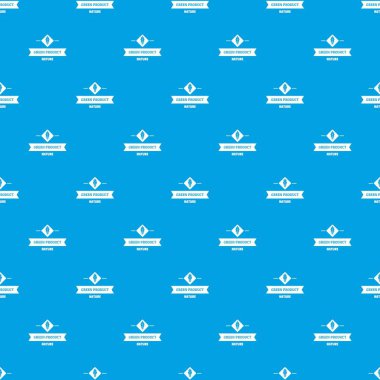Vegan ürün desen vektör kesintisiz mavi