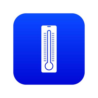 Termometre simgesi dijital mavi