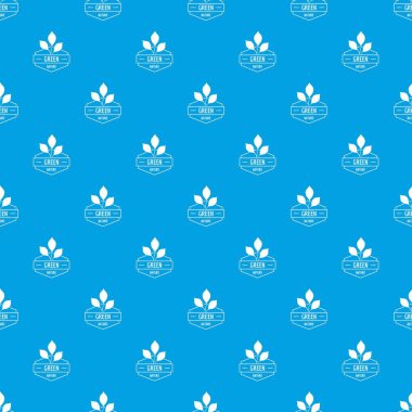 Yeşil Doğa desen vektör kesintisiz mavi