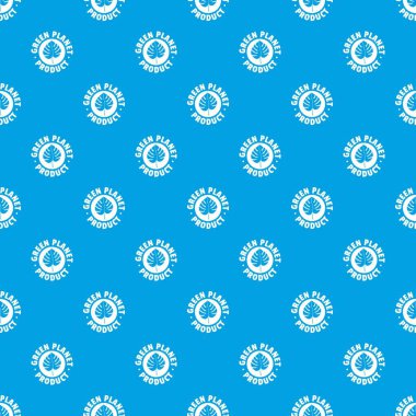 Eco planet desen vektör kesintisiz mavi