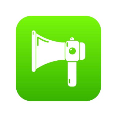 El hoparlör simgesi yeşil vektör