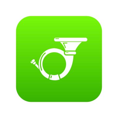 Kornet yeşil simge vektör