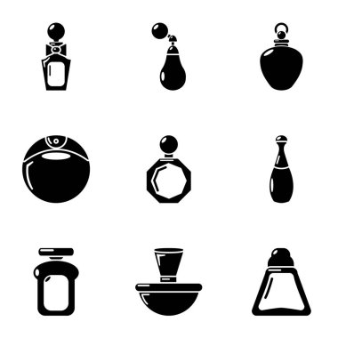 Yetenek Icons set, basit tarzı