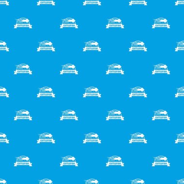 Mürekkep balığı dükkanı desen vektör kesintisiz mavi