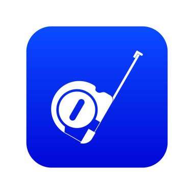 Rulet inşaat simgesi dijital mavi