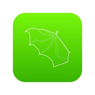 Kanat yeşil simge vektör sallayarak