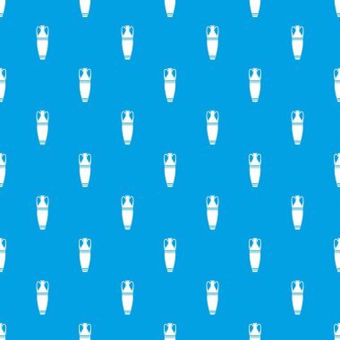 Vazo desen vektör kesintisiz mavi