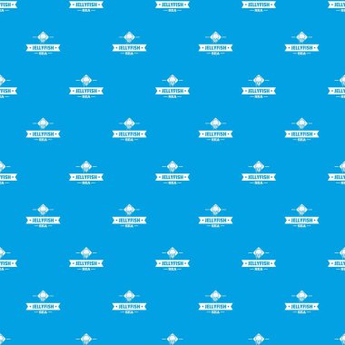 Denizanası deniz desen vektör kesintisiz mavi