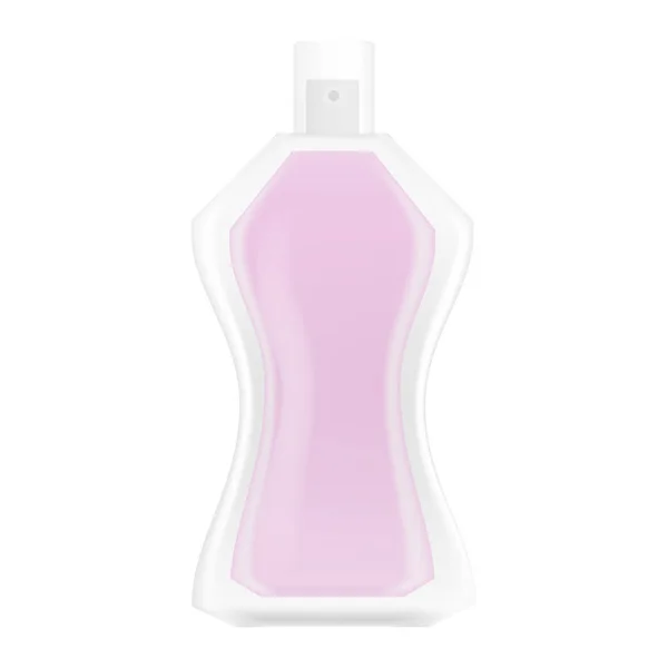Icona bottiglia di profumo rosa, stile realistico — Vettoriale Stock