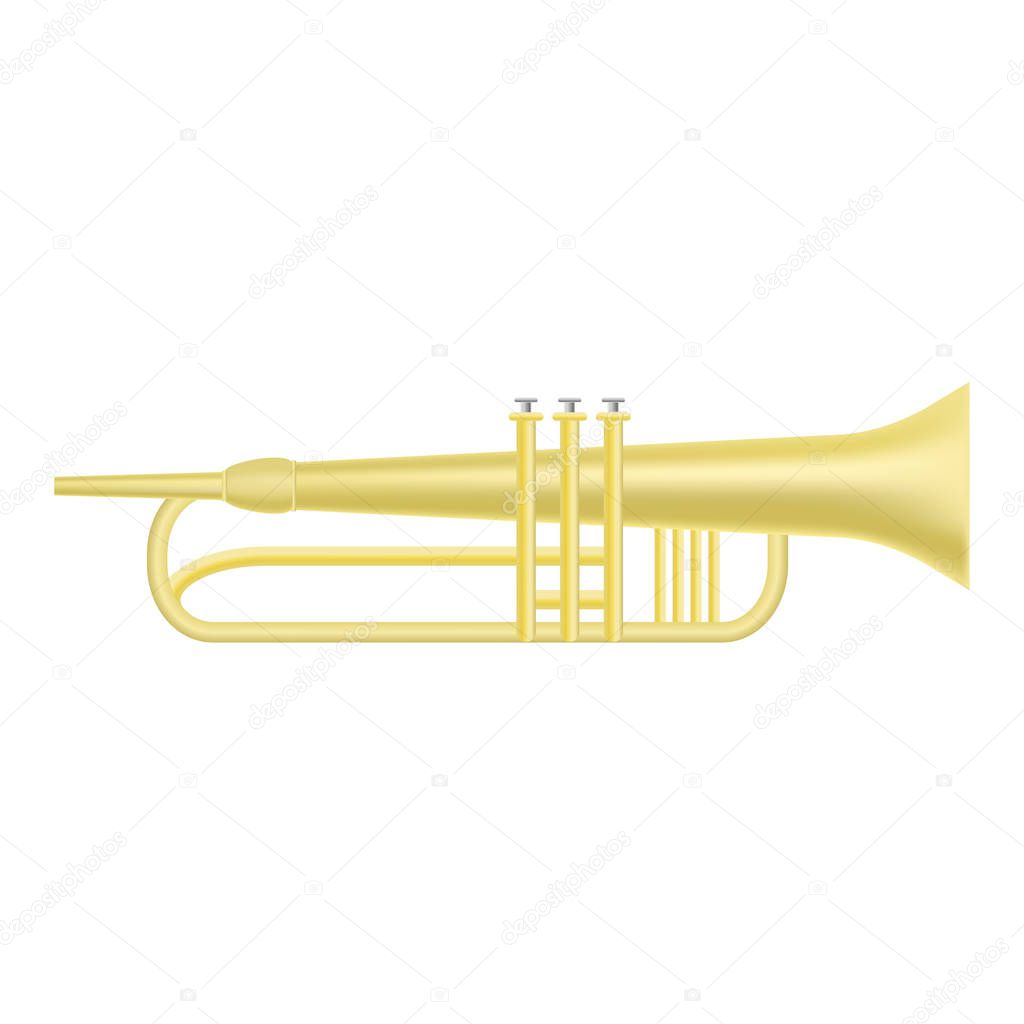 Gold Trumpet Icon Realistic Illustration Of Gold Trumpet Vector Icon For Web Design Isolated On White Background Premium Vector In Adobe Illustrator Ai Ai Format Encapsulated Postscript Eps Eps Format