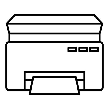 Klasik yazıcı simgesi, anahat stili