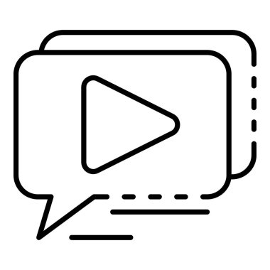 Webinar oyun sohbet simgesi, anahat stili