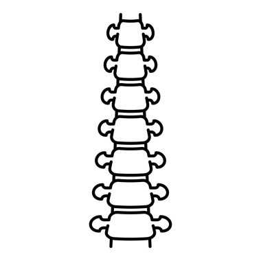 İnsan omurga simgesi, anahat stili