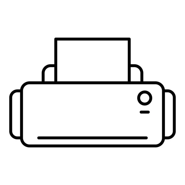 Icône de l'imprimante maison, style contour — Image vectorielle