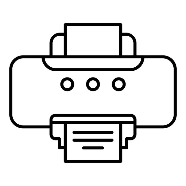 Altes Druckersymbol, Umrissstil — Stockvektor