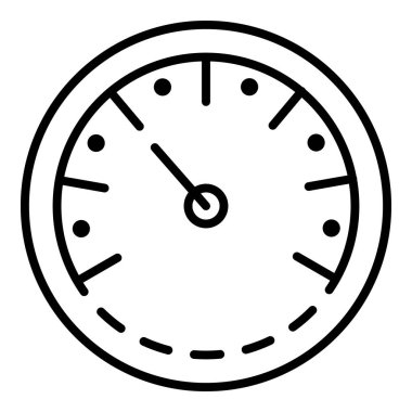 Kamyon takometre simgesi, anahat stili