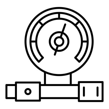 Yağ ölçer simgesini, anahat stili