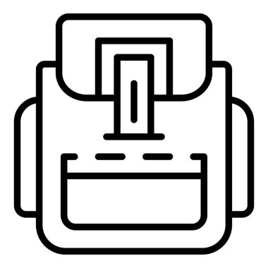 Modern sırt çantası simgesini, anahat stili