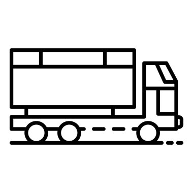 Buğday kamyon simgesi, anahat stili