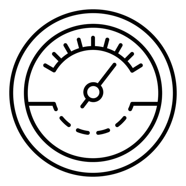 Icono de tacómetro de combustible, estilo de contorno — Vector de stock