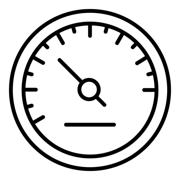 Race snelheidsmeter pictogram, Kaderstijl — Stockvector