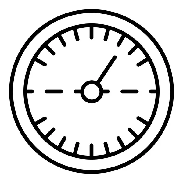 Dubbele snelheidsmeter pictogram, Kaderstijl — Stockvector