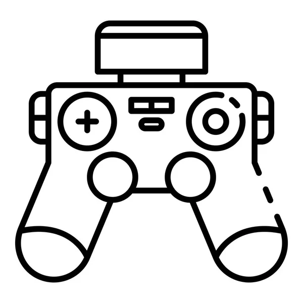 Drone icono de joystick, estilo de contorno — Vector de stock