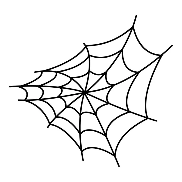 Icono web de araña, estilo de esquema — Vector de stock