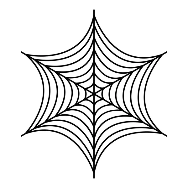 小蜘蛛网图标, 轮廓样式 — 图库矢量图片