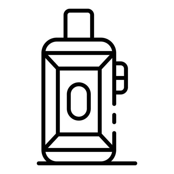 Vaping box icon, outline style — Stock Vector